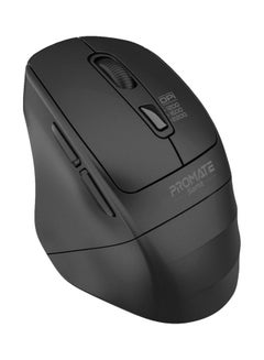 اشتري Promate Wireless Silent Mouse, 2.4G Portable Noiseless Cord-Free, 10 Meter Working Range and Nano USB Receiver Black في السعودية