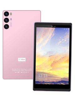 Buy Smart Android Tablet 7 Inch IPS Touch Screen 5G LTE Single SIM WiFi GPS and Bluetooth Zoom Supported Face Unlock Kid Tablet PC Pink in Saudi Arabia