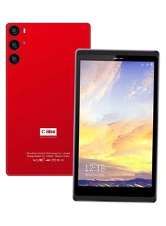 Buy CM525 Smart Android Tablet 7 Inch IPS Touch Screen Single SIM 4GB RAM 64GB 5G LTE WiFi - GPS and Bluetooth Zoom Supported Face Unlock Kid Tablet PC Red in Saudi Arabia