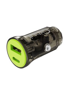 اشتري Auto Car Charger PD 30W Green/Black في الامارات