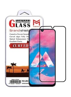 Buy Samsung Galaxy A30 Screen Protector 3D Tempered Glass Full Glue Back Black Edge in UAE