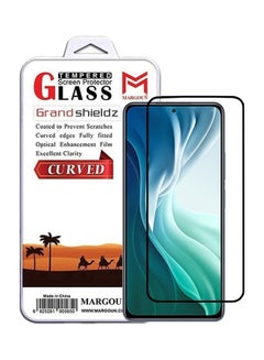 Buy Xiaomi Mi 11i Screen Protector Tempered Glass Full Glue Back Side Black in UAE