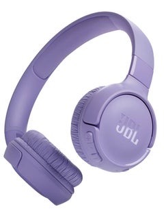 Buy Tune 520Bt Wireless On-Ear Headphones, Pure Bass Sound, 57H Battery With Speed Charge, Hands-Free Call + Voice Aware, Multi-Point Connection, Lightweight And Foldable Purple in Saudi Arabia