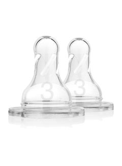 Buy Level-3 Silicone Narrow Nipple, Pack Of  2 in UAE