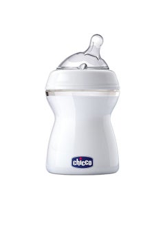 Buy Natural feeling Medium Flow Feeding Bottle, Clear - 330ml in UAE