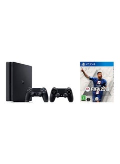 Buy PlayStation 4 Slim 500GB Console With 2 DualShock Controllers And Fifa 23 in Saudi Arabia
