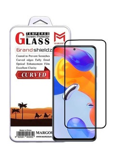Buy Xiaomi Redmi Note 11 Pro 5G Screen Protector Tempered Glass Full Glue Back Side Black in UAE