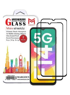 Buy 2 Pack For Samsung Galaxy F14 5G Screen Protector Tempered Glass Full Glue Back Clear in UAE