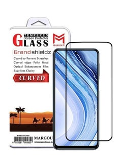Buy Xiaomi Redmi Note 9 Pro Max Screen Protector Tempered Glass Full Glue Back Side Black in UAE