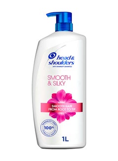 Buy Smooth And Silky Anti-Dandruff Shampoo For Dry And Frizzy Hair 1Liters in UAE