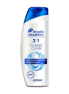 اشتري 2In1 Classic Clean Anti-Dandruff Shampoo And Conditioner For Normal Hair 400ml في الامارات