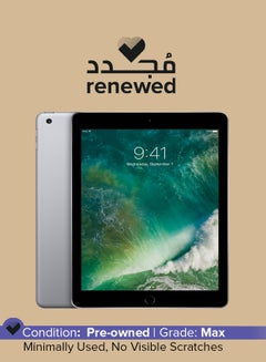 Buy Renewed - iPad 2017 (5th Generation) 9.7inch, 32GB, Wi-Fi, 4G Space Gray With FaceTime in Saudi Arabia