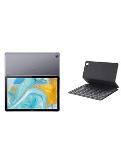 Buy MediaPad M6 (2019), 10.8-inch, 128GB, 4GB RAM, 4G LTE, Wi-Fi, Titanium Grey with Smart Magnetic Keyboard in UAE