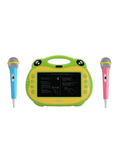 Buy P06 Karaoke Video Learning Tablet With 2 Mic, 7-Inch, 16GB, 4G LTE, Wi-Fi, Green in UAE