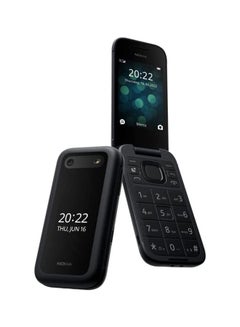 Buy 2660 Flip Dual Sim Feature Phone Black 48MB RAM 128MB 4G - International Version in UAE