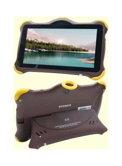اشتري Kids Android Tablet KT8 8" Smart WiFi Tab For Kids With 2GB RAM/32GB ROM Dual-Core Processor Homely Cindy Plus Free Gifts (Brown) في الامارات