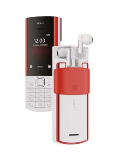 اشتري هاتف 5710  إكس إيه ثنائي الشريحة أبيض/أحمر بذاكرة رام سعة 48 جيجابايت وذاكرة روم سعة 128 جيجابايت يدعم تقنية 4G - إصدار الشرق الأوسط في السعودية