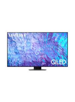 اشتري Samsung 55 Inch QLED 4K Smart TV 2023 QA55Q80CAUXZN Carbon Silver في الامارات