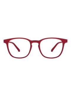 اشتري Hustlr | Peyush Bansal Glasses For Eye Protection From Digital Screens | Computer Glasses With Blue Cut And UV Protection | Lightweight Specs Zero Power|Medium|Monza Red في الامارات
