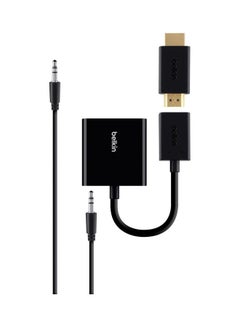 اشتري Universal HDMI To VGA Adapter With Audio Black في الامارات