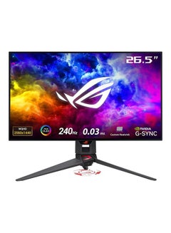 اشتري 27 inch  Rog Swift 360Hz  1440P HDR Gaming Monitor - Qhd 2560 x 1440, Fast Ips, 1Ms, G-Sync, Eye Care, Hdmi, Displayport, Usb, Ergonomic Design, Vesa Wall Mountable, HDR 10, Display Hdr 600, PG27AQDM Black في الامارات