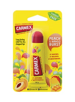 Buy Peach And Mango Lip Balm Tube Multicolour 10grams in UAE