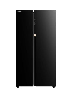 Buy Side By Side Refrigerator GR-RS780WI-PGU(22) Black in Saudi Arabia