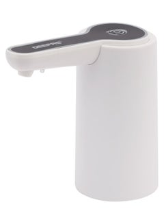 اشتري Rechargeable Mini Water Dispenser Portable and Light-Weight Pump with Easy Press Mechanism and USB Charge Plug and Play GWD17034 White and Black في الامارات