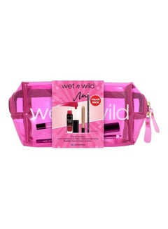 اشتري Value Pack 3 Pieces Cosmetics With Cosmetic Pouch Free Pink في الامارات