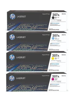 اشتري 207A Full Set Original Standard Capacity Toner Cartridges 4 Pack Black,Cyan,Yellow,Magenta في السعودية