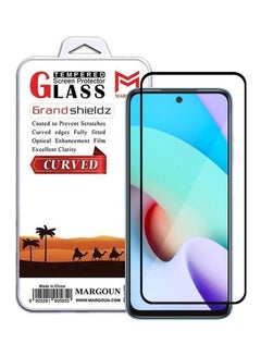 Buy Xiaomi10 Screen Protector Tempered Glass Full Glue Back Black Side in UAE