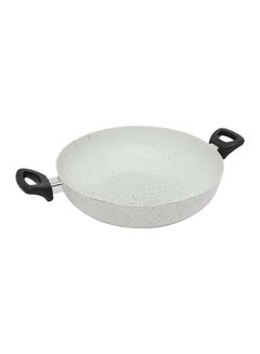 Buy Aluminium Wok Pan Beige/Black 22cm in Saudi Arabia