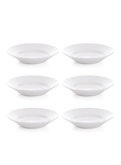 Buy 6-Piece Bowls White 6x8inch in Saudi Arabia