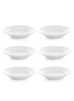 Buy 6-Piece Bowls White 9inch in Saudi Arabia