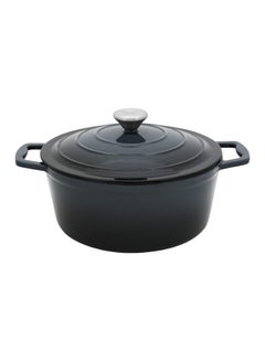 اشتري Cast Iron Round Casserole أسود 25سم في السعودية