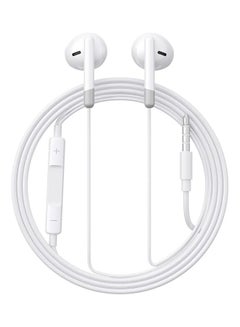 Buy JR-EW01 3.5Mm Wired Series Half In-Ear Earphones White in Egypt