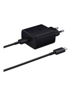 اشتري Samsung Travel Adapter 25W Super Fast Charging USB Type-C to Type-C Cable Black في مصر