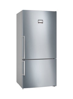 اشتري Series 6 Free-Standing Fridge With Freezer At Bottom 186 X 86 Cm Stainless Steel, Anti-Fingerprint 100 W KGN86AI31M Titanium Inox في الامارات