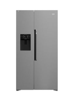 Buy Free Standing Side By Refrigerator, 651 Lit, Inox, Harvest Fresh, Neo Frost Cooling, Pro Smart Invertor Compressor 160 W GNE753DX Brushed Silver in UAE
