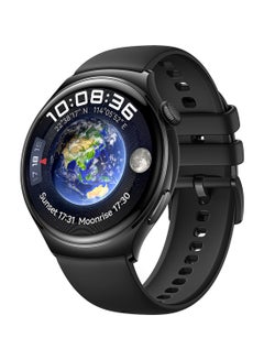 Buy WATCH 4 Smartwatch, 3D Curved Glass, Health At A Glance, eSIM Cellular Calling, Fresh-New Activity Rings, 14-Day Battery Life, ECG Analysis, Compatible With Andriod And Ios, Black in UAE