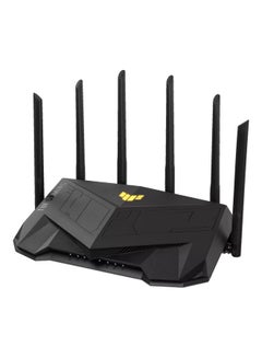 Buy TUF Gaming AX6000 Dual Band WiFi 6 Extendable Gaming Router, Dual 2.5G Ports, Gaming Port, Mobile Game Mode, Port Forwarding, Subscription-free Network Security, Instant Guard, AiMesh Compatible Black in UAE