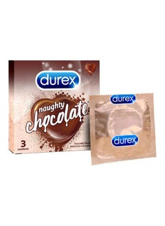 Buy Extra Thin Intense Chocolate Flavored Condom For Men 3 Count in Egypt