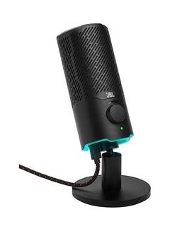 اشتري Quantum Stream Dual Pattern Premium USB Microphone For Streaming, Recording And Gaming 50036388948 Black في الامارات