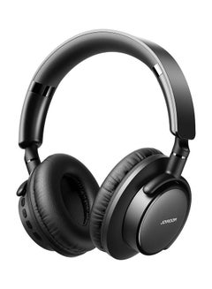 Buy Wireless On Ear Headphones, Pure Bass Sound, Speed Charge, Fast USB Type-C, Multi-Point Connection, Voice Assistant With Noise Cancelling Microphone Black in UAE