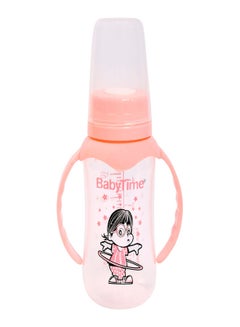 Buy Feeding Bottle With Handle 150ml Pink girl in Egypt