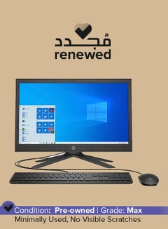 اشتري Renewed - Desktop All-in-One With 21-Inch With Full HD 21-Inch Display/4GB RAM/1TB SSD With Keyboard & Mouse english Black في الامارات