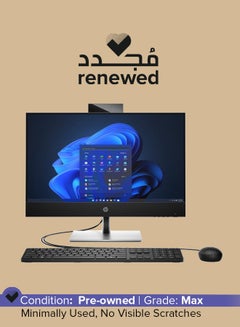 Buy Renewed - Desktop ProOne 440 G9 All-in-One With 23.8 Full HD Display With Long Stand,Intel Core i5 Processor/12th Generation/8GB RAM/512GB SSD With Keyboard & Mouse English Black in UAE