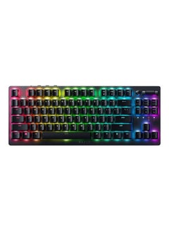 اشتري Razer DeathStalker V2 Pro TKL Wireless Gaming Keyboard: Low Profile Optical Switches Linear Red HyperSpeed Wireless & Bluetooth في الامارات