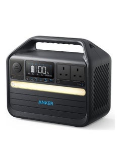 Buy 40000.0 mAh Anker 555 Portable Power Station, 1024Wh Solar Generator (Solar Panel Optional) with LiFePO4 Battery, 6 AC Outlets, 3 USB-C PD Ports at 100W Max, 1000W Powerhouse for Outdoor RV, Camping, Emergency Black in UAE
