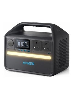 Buy Anker 535 Portable Power Station, 512Wh Portable Generator, 500W 7-Port Outdoor Generator with 2 AC Outlets, 60W USB-C PD Output, LiFePO4 Batteries, LED Light For Camping, RV, Power Outage, and More Black in Egypt